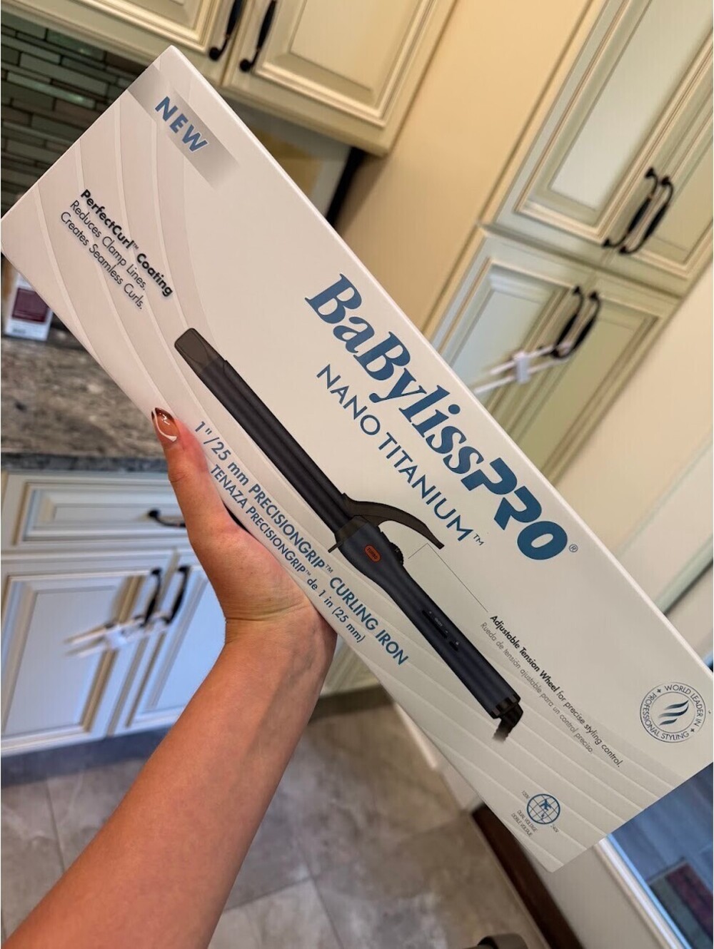 BaBylissPRO Nano Titanium PrecisionGrip 1" Curling Iron
